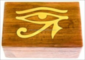 กล่องไม้ขนาดเล็กทำด้วยมือสไตล์โบราณพร้อมกล่องใส่เงินทำจากทองเหลืองสำหรับตกแต่งบ้านพร้อมป้ายติดผนังธีมบ้าน - Product Image 2