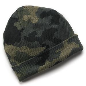 Bonnet de sport camouflage pour homme de qualité, épais et chaud, en laine tricotée, acrylique, pour le ski - Product Image 6