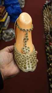 Chaussures Khussa Juti pour femmes légères plates Khussa de mariée pakistanaise pour l'automne et l'été Style indien - Product Image 2