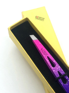 Nouveau revêtement de papier professionnel en acier inoxydable pointe argentée pince à épiler avec votre propre Instrument de beauté Logo personnalisé - Product Image 5