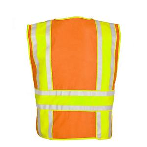 Chaleco de seguridad de ropa de trabajo de poliéster 100%, ruptura reflectante de alta visibilidad para trabajadores con función a prueba de agua - Product Image 1