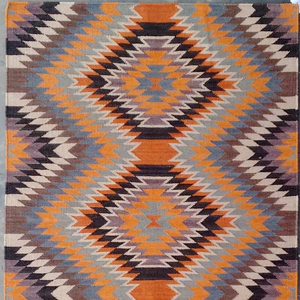 Classic Red Jute Flat Weave Kilim dhurrie and border <b>Rug</b> and Dhurrie <b>rug</b> - Product Image 2