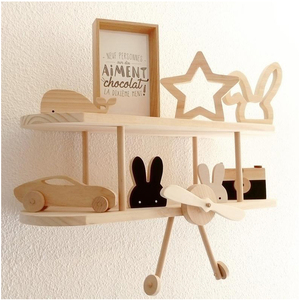<span class=keywords><strong>Étagère</strong></span> <span class=keywords><strong>murale</strong></span> en bois brut pour la décoration de la chambre de bébé et d'<span class=keywords><strong>enfant</strong></span>, <span class=keywords><strong>étagère</strong></span> artisanale en bois - Product Image 1