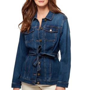 Chaqueta vaquera de talla grande para mujer, Tops de moda, chaqueta vaquera de manga larga, 2021 - Product Image 5