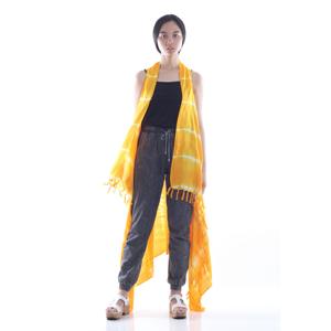 Cardigan élégant Colorful Tie Dye 100% Rayon Bali Maillots de bain Cover Up Cardigan CG003-059R2 - Product Image 1