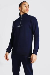 Chándal deportivo personalizado para hombre, ropa deportiva de cuello levantado, sudadera, 2 piezas, Primavera en blanco - Product Image 6