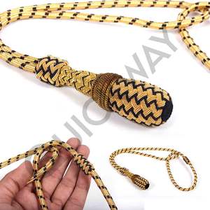 Noeud de sabre uniforme de cérémonie de fil de lingot de haute qualité avec noeud de poignard de guerre civile d'officier britannique noeud de Portepee - Product Image 1