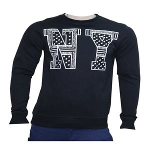 Sudadera con logo personalizado para hombre y mujer, de algodón 100, transpirable, venta al por mayor, con cuello redondo en blanco - Product Image 2