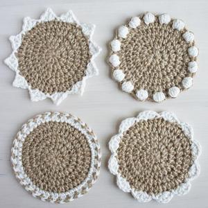 Sous-verres en jute de haute qualité au meilleur prix, design rond vintage, sets de table pour la cuisine, tapis pour table à manger, décoration de la maison JC02 - Product Image 5