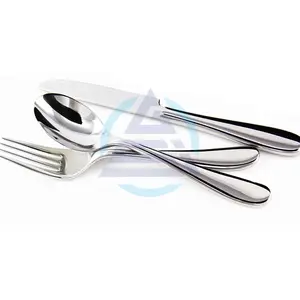 Alat makan meja restoran murah perak Set sendok garpu sendok makan malam dan pisau | Set sendok, alat makan Stainless Steel