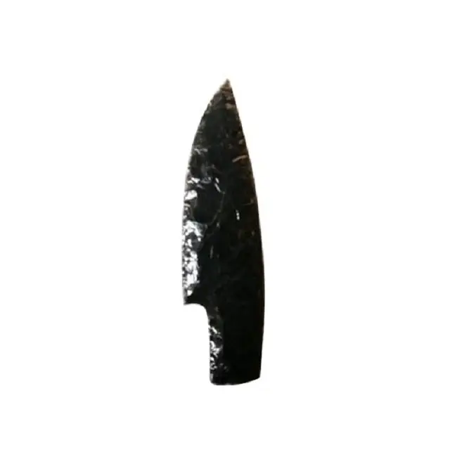 Coltelli da 4 pollici pietra curativa naturale all'ingrosso di ossidiana nera per la meditazione e la guarigione Reiki della pietra preziosa di energia positiva