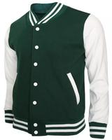 Blouson universitaire pour homme, 100% laine, épais, écologique, respirant, coupe décontractée, coupe-vent, réversible, grande taille, avec logo personnalisé OEM