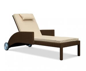Chaise longue d'extérieur en teck massif de qualité supérieure, moderne, en provenance d'Indonésie, vente en gros - Product Image 1
