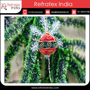 เครื่องประดับคริสต์มาสจำหน่ายจำนวนมากและผลิตโดยเครื่องตกแต่งอินเดียที่ทำในประเทศอินเดียเพื่อคุณภาพที่ดีที่สุดและราคาต่ำและสีอื่น - Product Image 2