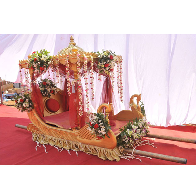 インドウェディング ブライダル入り口 孔雀パルキ 結婚式装飾用
