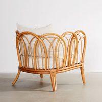 Chaise en rotin de Style ethnique, fauteuil en rotin du Vietnam, meubles en rotin à économie d'eau, vente en gros