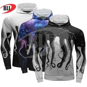 Sudadera con Capucha de Alta Calidad, de Algodón y Poliéster, con Diseño Completo por Sublimación, Sudadera Personalizada con Estampado por Sublimación para Hombre - Product Image 5