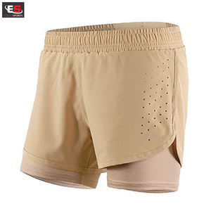 Women's Casual Style Polyester/Cotton Canvas Waterproof Eco-Friendly Quick Dry High Waist Jogger Running Shorts Plus Size - Product Image 6