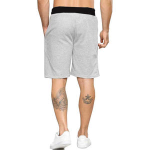 กางเกงขาสั้นสำหรับผู้ชาย,กางเกงลำลองโลโก้แบบกำหนดเองสำหรับฤดูร้อนผ้าฝ้ายเทอร์รี่ฝรั่งเศสแบบว่างเปล่าสำหรับวิ่งจ็อกกิ้งและยิมมีกระเป๋า - Product Image 5