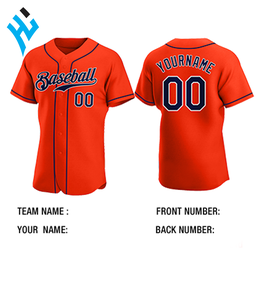 100% Polyester Softball Maillots Hommes Softball Uniformes Col En V Baseball Sublimation Votre Propre Conception Confortable Baseball Jersey - Product Image 2