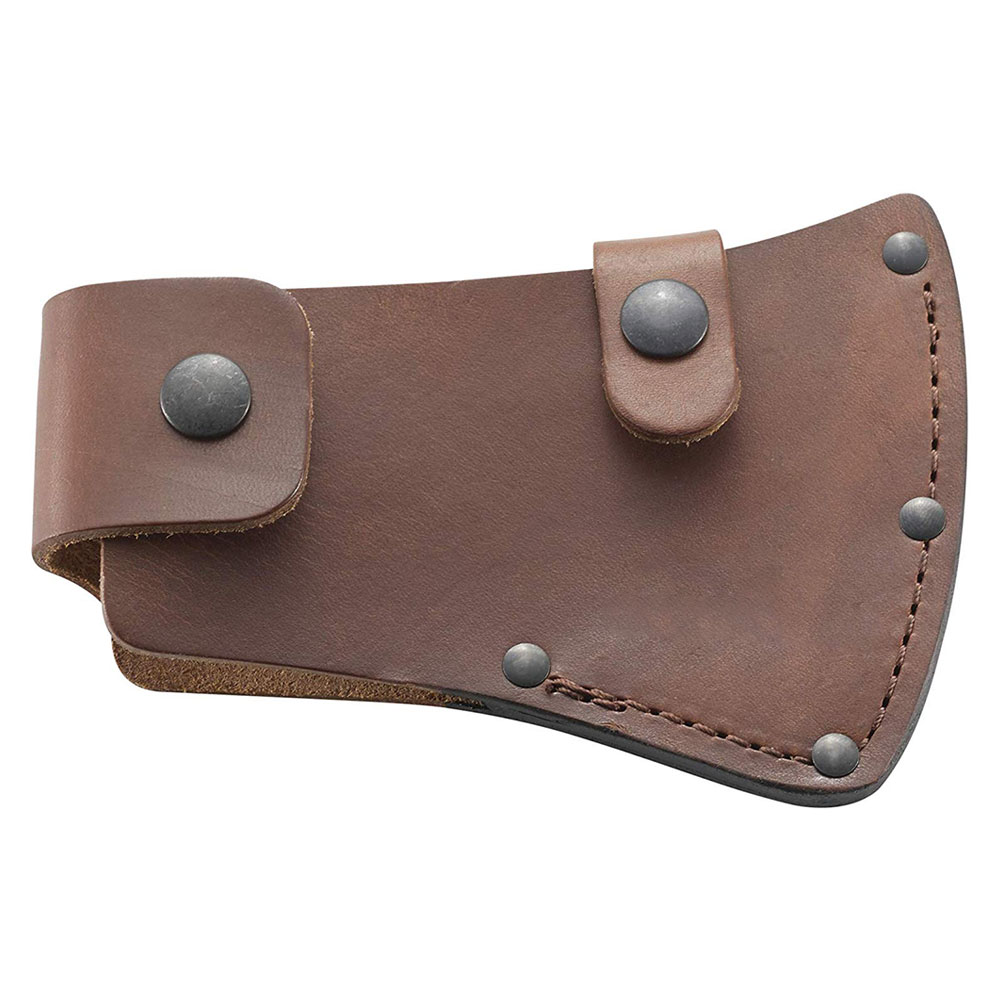 Закрытый чехол с топором из натуральной кожи с несколькими защелками и петлями оптом, сделано в Пакистане