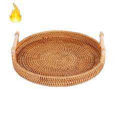 Bandeja Redonda de Mimbre Ecológica, Tipo Cesta Plana, 99GD - Product Image 6