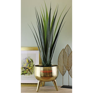 Vente en gros Bol en métal brillant argenté avec base à pied Décoration intérieure Finition brillante exclusive - Product Image 6