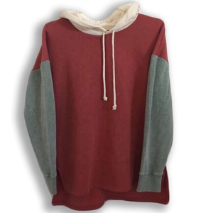 เสื้อฮู้ดผู้ชายคุณภาพสูง ผ้าฝ้ายฟลีซ 100% สำหรับฤดูหนาว ปักลายเรียบๆ  โลโก้แบบกำหนดเอง ดีไซน์สีบล็อก ระบายอากาศได้ดี - Product Image 1