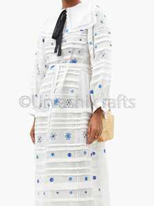 Boho Inspire Hippie Chic Maxi ชุดผู้หญิงปักปักยาวชายหาด Maxi วินเทจฤดูร้อนชุด - Product Image 2