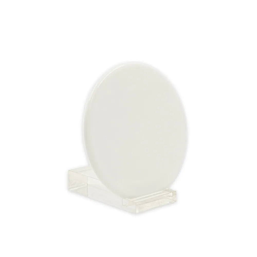 Placas redondas de porcelana-foto acessórios cerâmicos-suporte para fotos-placas brancas-toner de cerâmica