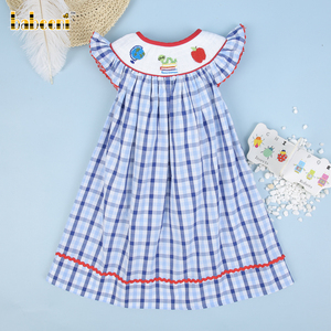 ชุดเดรสแบบบิชอปทำจากผ้าฝ้าย100% เปื้อนหนังสือ BB1433สำหรับเด็กฤดูใบไม้ร่วง - Product Image 2