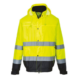 High Visibility <b>Waterproof</b> <b>Light</b> Reversible Work Construction Safety Reflective <b>Jacket</b> - Product Image 3