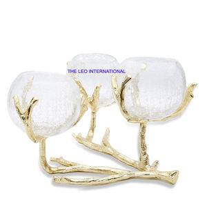 Golden Plated <b>Bowl</b> Aluminum Metal Luxury Look Serving <b>Snacks</b> Fruits Salad Table Ware Home Decorative <b>Bowl</b> - Product Image 4