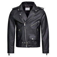 Meilleur matériau, prix raisonnable, veste de moto pour hommes, veste de course de moto en cuir avec différents designs fabriqués au Pakistan