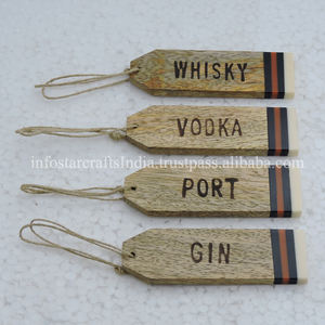 Marqueur de fromage en bois étiquette de nourriture de fromage utilisée dans les mariages de fête toutes les occasions marqueur de fromage fait en corne batterie de cuisine SCI - Product Image 6