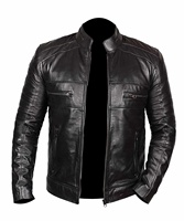 Veste en cuir originale pour hommes, veste à la mode,