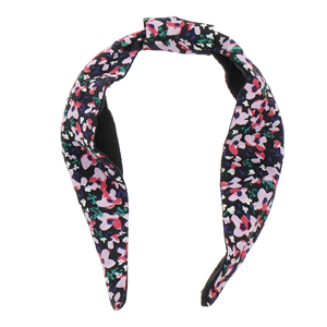 Diadema ancha de tela estampada de dos tonos vintage para mujer, accesorios para el cabello de alta calidad de la India - Product Image 6