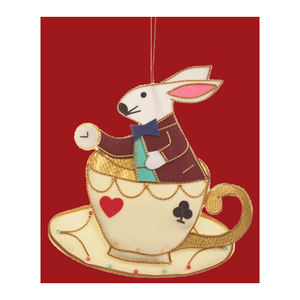 Magnifique ornement suspendu en zari fait à la main - Product Image 1