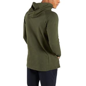 Sudaderas con capucha de músculo de moda informal para hombre de alta calidad personalizadas a granel al por mayor bordadas de punto en blanco liso impermeable característica sólida - Product Image 2