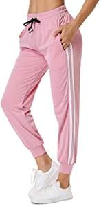 กางเกงและกางเกงผ้าคอตตอนออร์แกนิก,กางเกงลายทางสำหรับผู้หญิง - Product Image 6