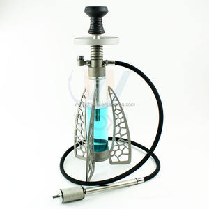 <span class=keywords><strong>Chicha</strong></span> en acier inoxydable, accessoires pour fumer, narguilé, éclairage led, 1 tuyau, charbon de bois, <span class=keywords><strong>chicha</strong></span> dubaï - Product Image 3