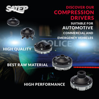 Pilote de Compression Audio professionnel en néodyme TRN032 petite unité pour alarmes antivol et klaxon fabriqué en Italie