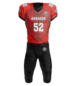 Nueva Llegada 2025: Conjuntos de Camisetas de Fútbol Americano Personalizadas para Hombre, Sublimación Totalmente Comprimida, Transpirables, de Verano, Manga Corta - Product Image 5