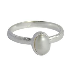 Bague Design Simple Fabricant Vente Directe Perle Gemme Éternité Vermeil Bagues En Argent Sterling 925 Bijoux Personnalisés - Product Image 2