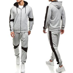 Conjunto deportivo para hombre, ropa activa, chándal cálido con cremallera completa, traje informal para el sudor - Product Image 1