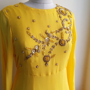 --- DESIGNER--OF--BEAUTIFUL--ZARI---EMBROIDERY SUR LONGUE ANARKALI--DRESS-FOR Parti porter-robe pour la Fête/Mariage = 2021... - Product Image 1
