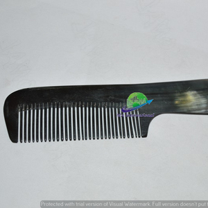 Peines de pelo hechos a mano de alta calidad, peine de pelo de cuerno de búhos a buen precio, peine de cuerno de vaca, cuerno Natural, en venta - Product Image 3