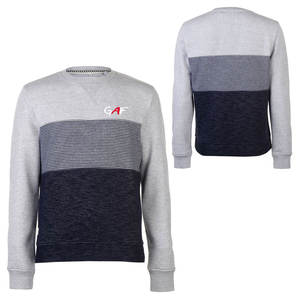 GAF, Sudadera de felpa francesa para hombre, logotipo personalizado bordado, algodón en blanco, Unisex, sudaderas de cuello redondo de gran tamaño - Product Image 4