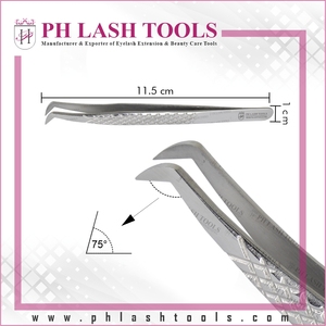 Pinzas de extensión de pestañas de alta calidad, diseño de corte de diamante, herramientas de aplicación de pestañas postizas, gran oferta, herramientas de maquillaje - Product Image 4