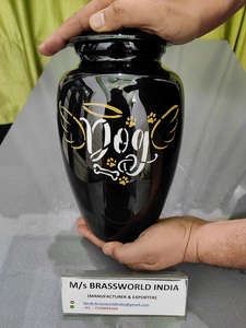 Urna asequible de aluminio para cenizas, suministros funerarios pintados a mano By r, rassworld India - Product Image 2
